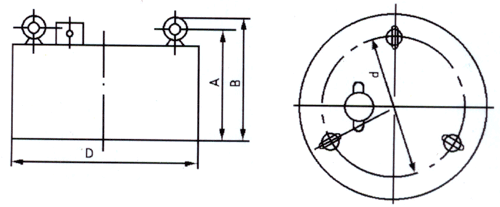 RCDB干式电磁除铁器外形尺寸